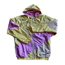 Campera Rompeviento Liviana Combinada M Interior Jersey 