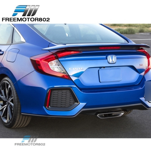 Fits 16-21 Honda Civic 10th Gen Si Style Rear Bumper Cov Zzg Foto 2