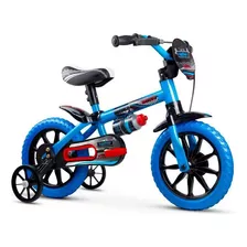 Bicicleta Infantil Nathor Com Rodinhas Aro 12 Veloz Azul