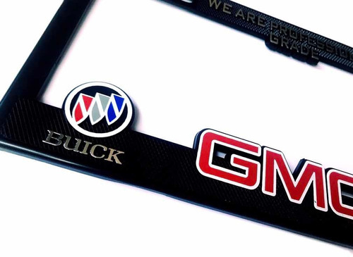 Par (2) Portaplacas Buick Gmc  Cadillac Foto 3