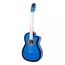 Guitarra Clásica La Purepecha Gcv Para Diestros Azul Sombra Barniz Brillante