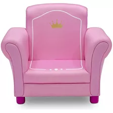 Silla Tapizada Niños Corona De Princesa, Rosa