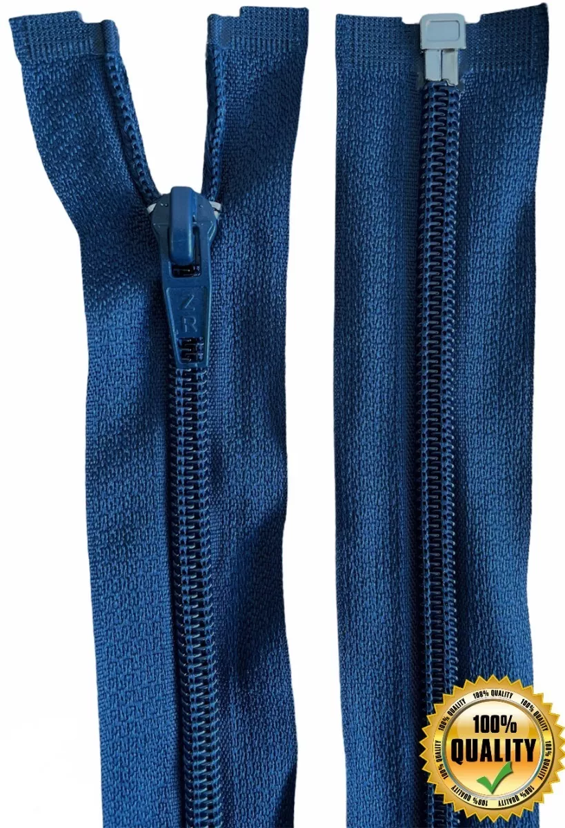 Ziper Nylon Destacável 80 Cm Jaqueta Blusa - Kit Com 10 Unid