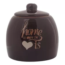 Envase Decorativo Con Tapa Home Café