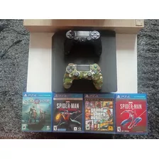 Play 4 Slim 500g 4 Juegos (spiderman-spiderman Mm-god-gta)