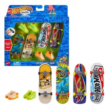 Conjunto Skate De Dedo Hot Wheels + Tênis Tony Hawk - Mattel