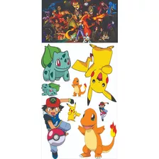 Kit Display Pokemon 8 Peças+ Painel 2x1,50. Ref03