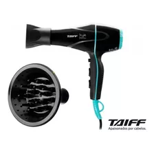 Secador Taiff Profissional 2000w Style Preto Com Difusor