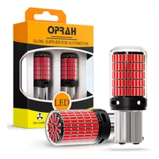 Par Luz De Freio Em Led Vermelho P21/5w Bay15d 1157 Canbus