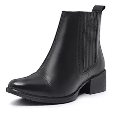 Bota Feminina Chelsea Couro Salto Baixo Avalon Kathrine