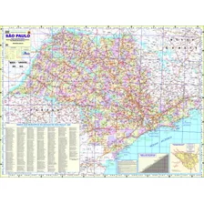 Mapa Do Estado De São Paulo Político Rodoviário Turístico