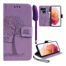Funda Para Samsung Galaxy S22 Plus - Violeta/arbol/tarjet...