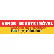 Faixa Vende-se Este Imóvel 2mt X 50cm Modf11