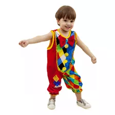 Fantasia De Palhacinho Infantil Circo Menino 1 A 6 Anos