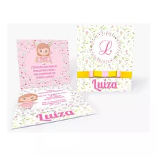 Convite Personalizado Infantil Tema Jardim Borboletas