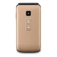 Celular Flip Para Idoso Multilaser Dourado Bluetooth