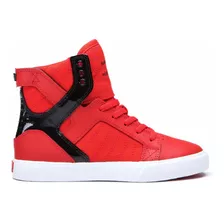 Tenis Supra Skytop Risk Red Black White Junior