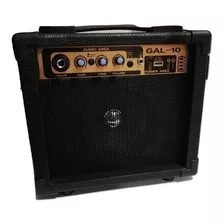 Amplificador De Guitarra Parquer 10w Con Bateria Gal-10 Color Negro 220v