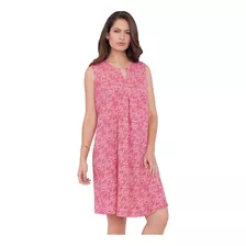 Vestido Mujer Cuello V Coral Print Corona