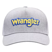 Gorra Snapback Ajustable Con Logo Gris Y Amarillo Wrangler