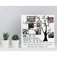 Quadro De Árvore De Família Presente Para Avós Personalizado