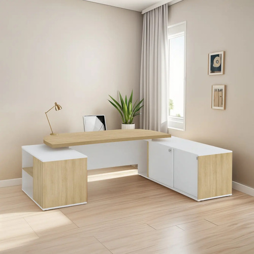 Mesa Artany Tamburato Presidente - Carvalho/branco 6215 Branco
