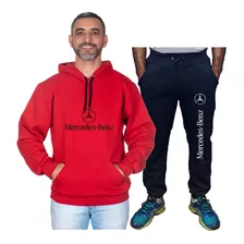 Conjunto Moletom Blusa E Calça De Frio Mercedes Bens Promo