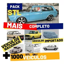 Pacote+80 Arquivo Stl De Carros P/impressão 3d + Brindes