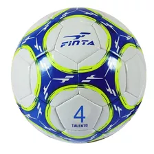 Bola De Futebol Campo Finta Talento Escolinha Nº4 Cor Branco/azul/verde