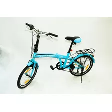 Bicicleta Plegable Rodado 20 Verado Shimano Parrilla Adultos