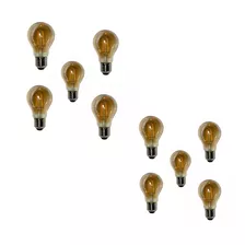 Kit10 Lâmpada Led Bulbo Retrô Vintage Filamento A60 B.quente