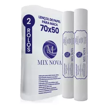 Lençol Descartavel Papel Hospitalar Maca 70x50 2 Rolos