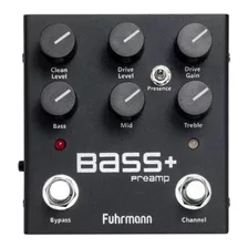 Pedal Fuhrmann Bass+ Pre Amp P/ Contra Baixo Graves Agudos -