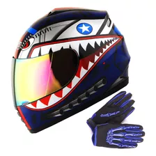 Wow Casco Completo Para Motocicleta, Bicicleta Bmx Mx Para .