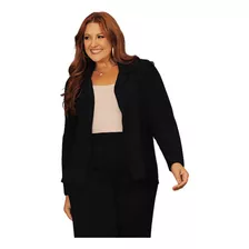 Casaco Blazer Social Feminino Plus Size Até G2