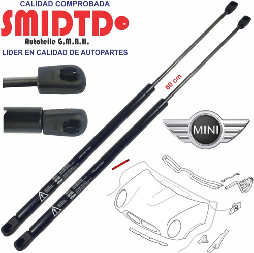 Amortiguadores Cofre Y Pernos Bmw Mini Cooper R53 1.6 01-07 Foto 8