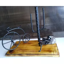 Adorno Escultura Artesanal Biciclo 1870 