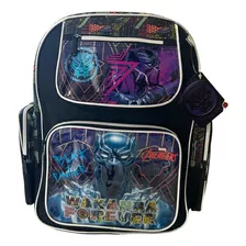 Mochila Escolar Primaria Pantera Negra Wakanda Forever!