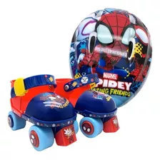 Patines Entrenadores + Casco Spidey Amazing Friends - Apache