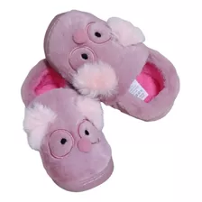 Pantufa Sapato Infantil Térmico Forrada C/ Sola De Borracha