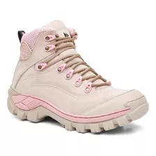 Bota Adventure Feminina Trilha Trekking Confortável Preto