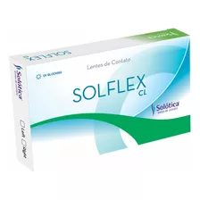 Lentes De Contato Solflex Cl Grau Esférico -7.50 Miopia