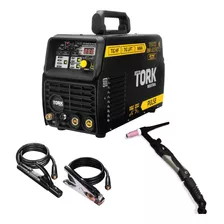 Maquina De Solda Inversora Mma Tig Aluminio Acdc 200a Tork Cor Preto Frequência 50/60hz 110v/220v