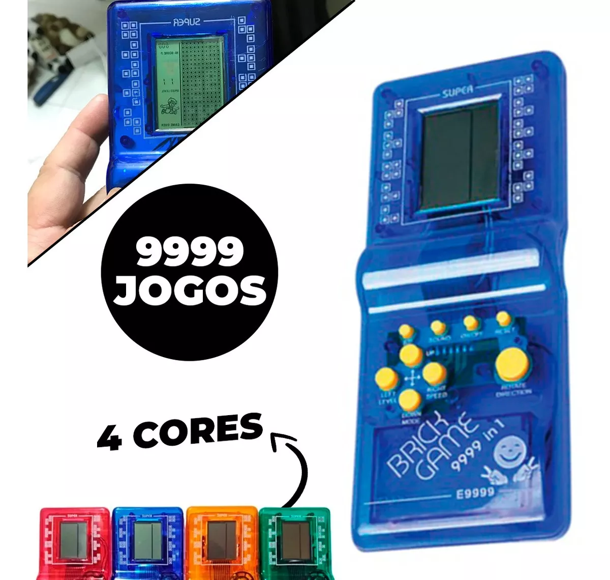 Minigame Console Portátil Brick Games Criança Jogos 