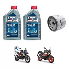 Filtro De Oleo + 2 Litros Mobil 15w-50 P/ Bmw 310gs / G 310r