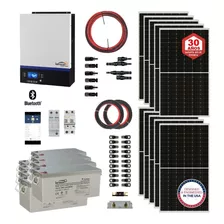 Kit Energia Solar Inversor Cargador 5kw 16kwh X Día Renogen