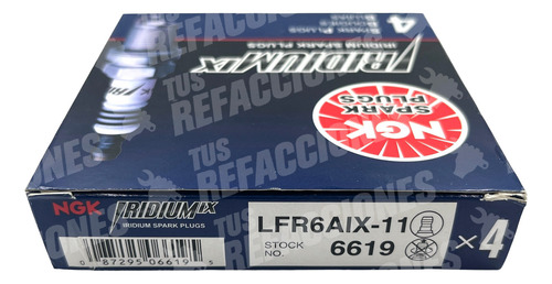 4 Bujias Iridium Ngk Subaru Legacy 2006-2009 3.0 Litros Foto 3