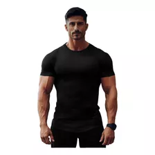 Camiseta Preta Premium Anti Odor Não Amassa Não Desbota 