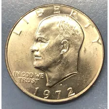Moneda 1 Dolar Estados Unidos Año 1972 Tamaño Grande Magia