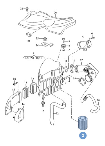 Filtro Motor Aire Para Audi A8 4.2l V8 2008 Foto 6